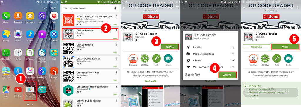 how to setup qr